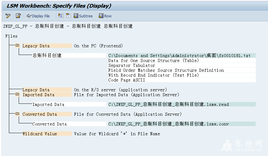 Specify Files